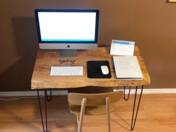 Live edge maple desk 1 of 2 