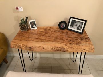 Live edge maple desk 2 of 2