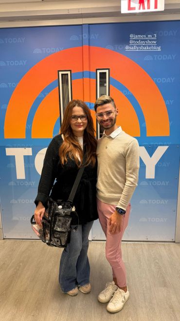 Me & lovely assistant James backstage at the Today Show