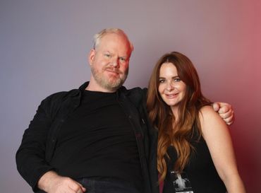Jim Gaffigan & me -he was super nice & chill
photo by Paul Mobley