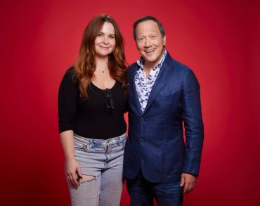 Rob Schneider & me. Spent the day shooting cover options for his book. He was very down to earth, sm
