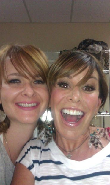 Filming 2 long days in a row, Melissa Rivers & I got delirious!  