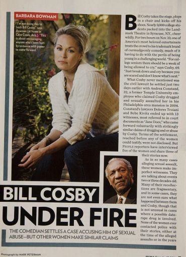 Bill Cosby faces multiple sexual assault allegations and legal battles.