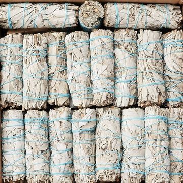 White Sage Sticks 4-Inch Sustainably Grown, for Personal Spiritual Growth, Stress Relief & Smudging