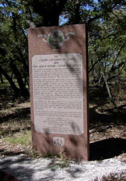 Texas CCC monument at Lake Worth
