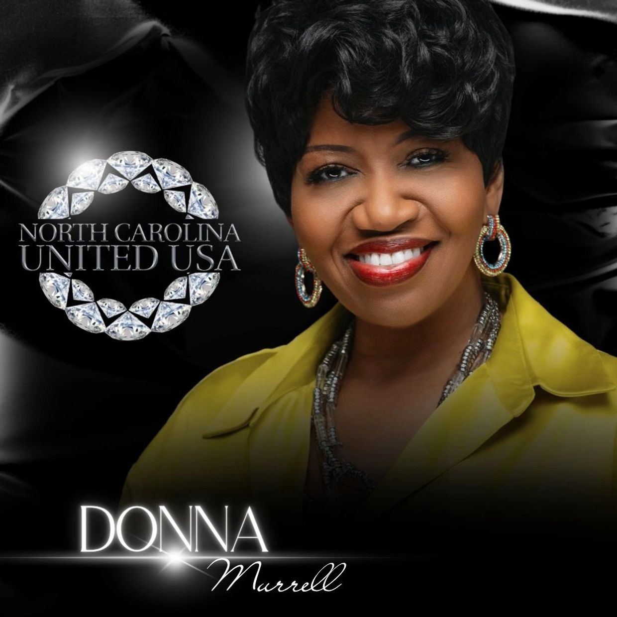 Portrait of Donna Murrell with North Carolina United USA logo.