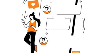 A serene landscape featuring a calm lake surrounded by mountains under a clear blue sky.