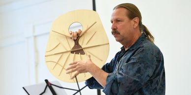 Master Luthier Steve Kauffman demonstrates guitar bracing