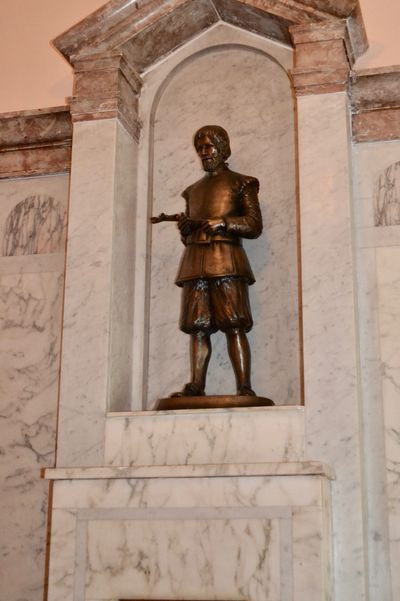 Statue of St. John Ogilvie in St. John Ogilvie Chapel, St Thomas R.C. Church, Keith