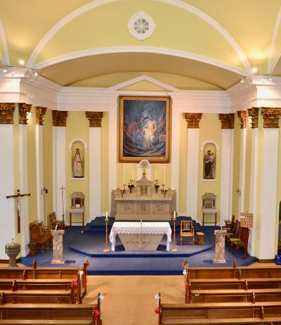 The Interior of the Church.