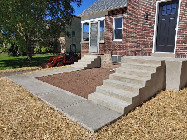 Labor Boys provided this Homeowner, a gorgeous pathway and two staircases that will last a lifetime!