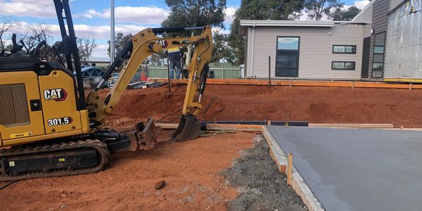 Site Preparation, concreting driveways 