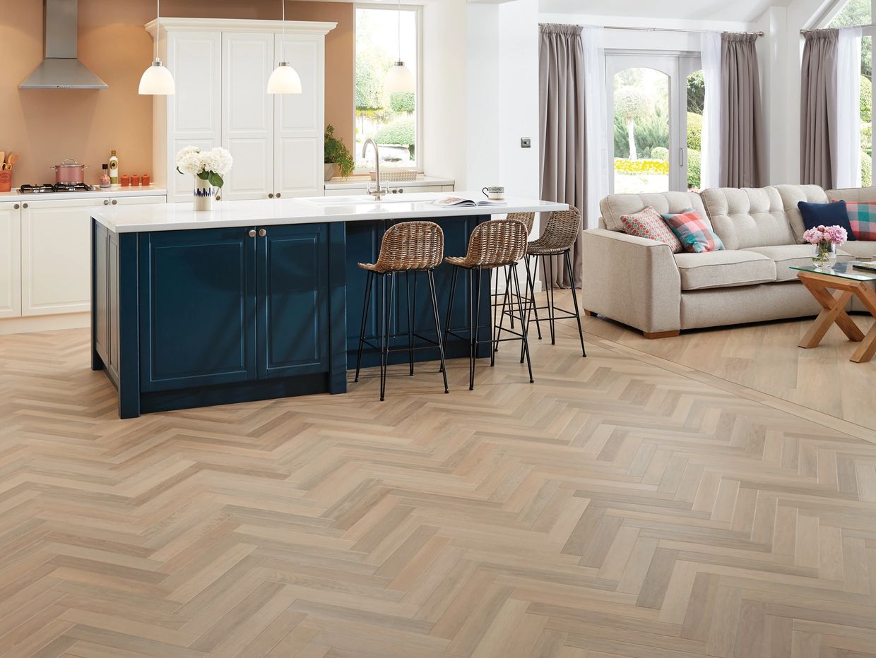 luxury vinyl tile LVT flooring herringbone wood karndean invictus lynn carpet centre kings lynn