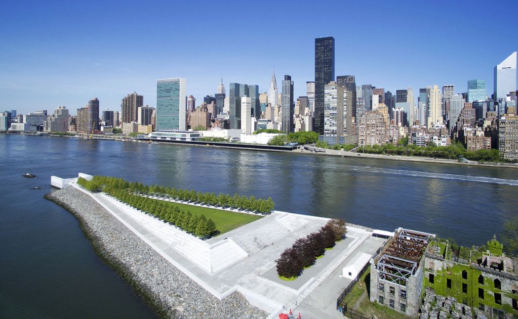 Four Freedoms Park with The United Nations Headquarters beyond