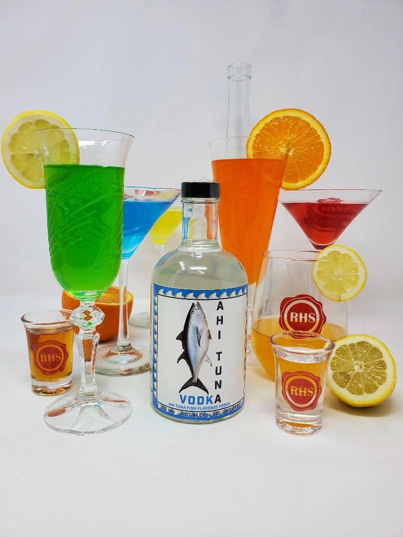 Ahi Tuna Fish Flavored Vodka for the best Bloody Mary or Margarita Cocktails in Honolulu Oahu Island