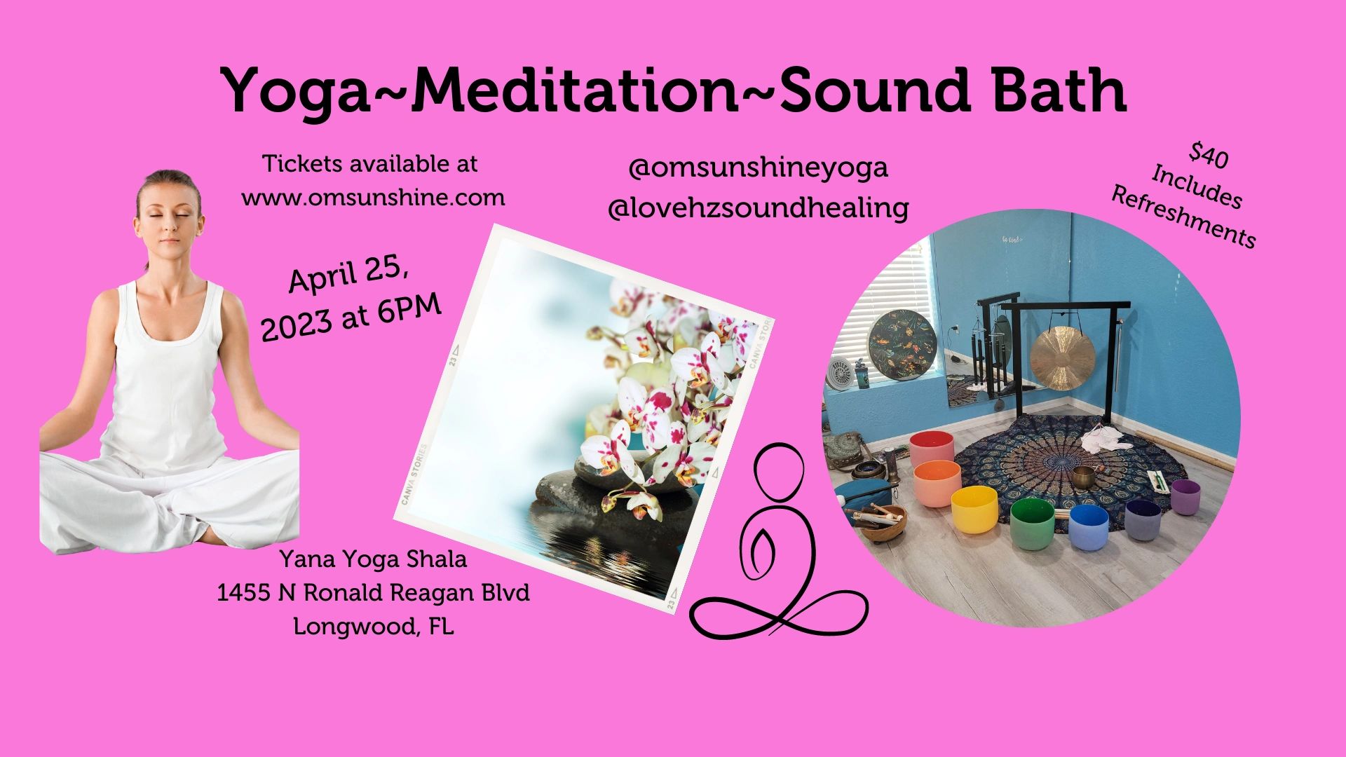 Yin Yoga, Meditation, and Sound Bath at Yana Yoga- April 2023