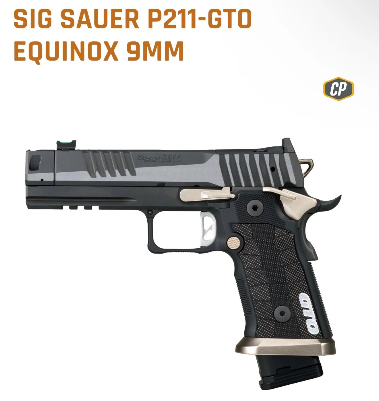 Sig Sauer P211-GTO Equinox 9mm pistol.
