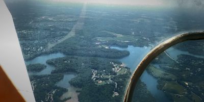 Touring the Capitol Region by private airplane.