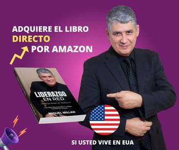 Libro Liderazgo en Red para comprarlo en Amazon Estados Unidos. Por Miguel Millán. Network Marketing.
