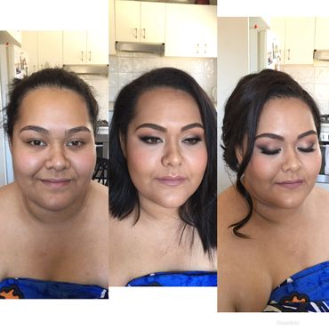school formal, before and after, sydney makeup artist, sydney hairstylist, multicultural 
