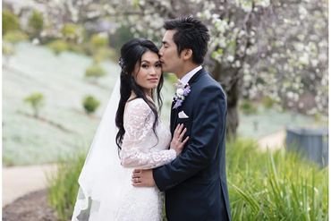 Bride and groom are married in Hunter Valley
Asian wedding