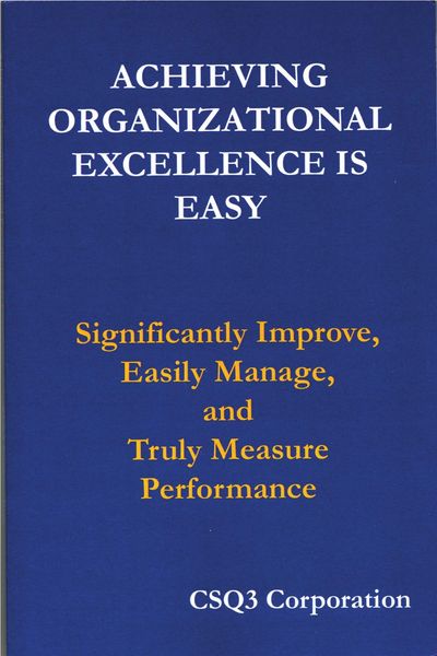 Front Cover of Achieving Organizational Excellence is Easy
