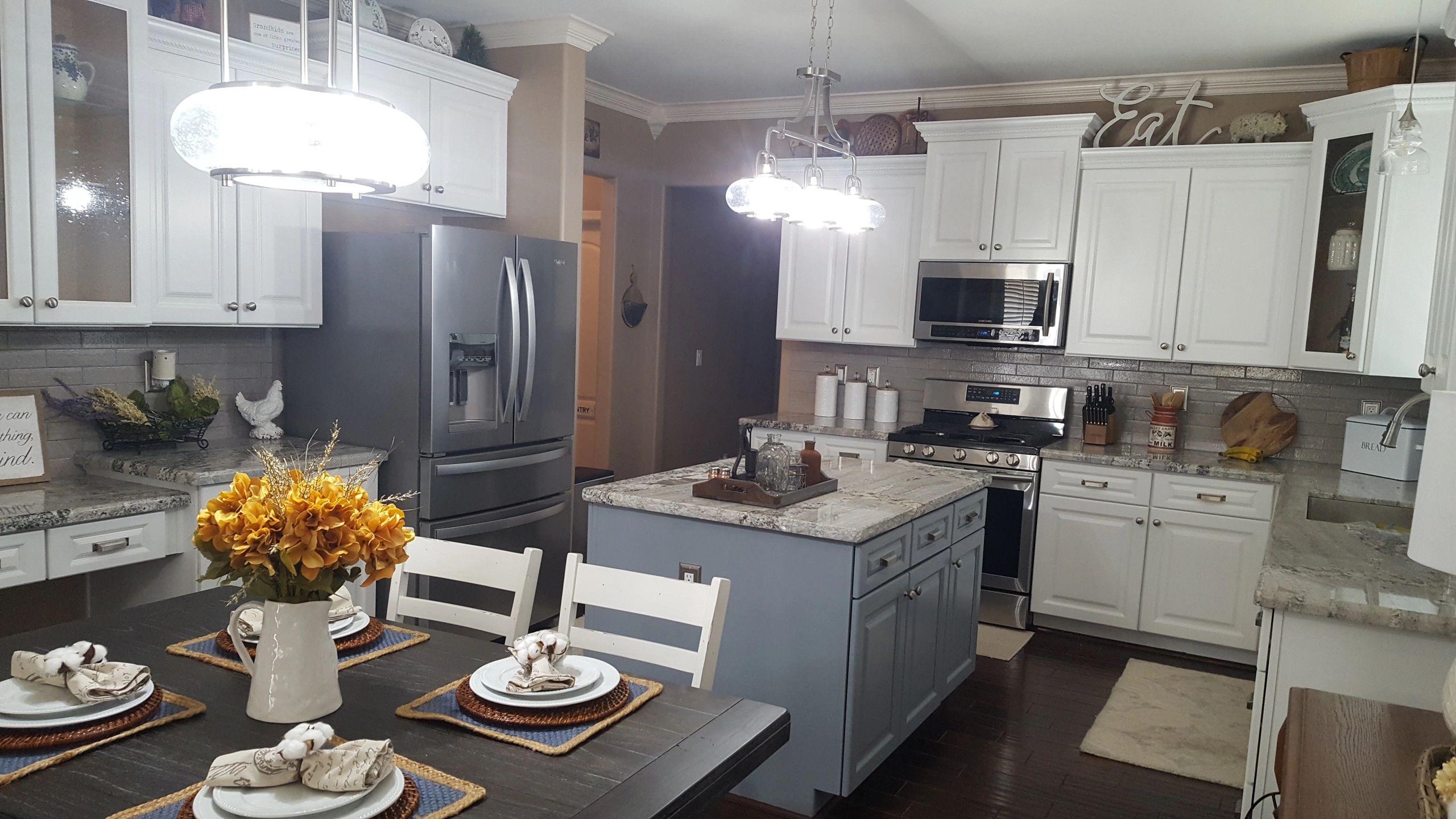 Snowbound On The Surrounding Cabinets And Let It Rain On Island