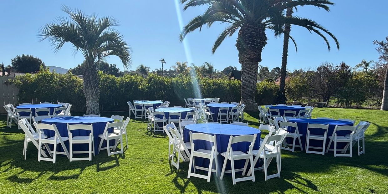 table and chair rentals in san diego
