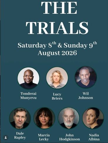 Poster for THE TRIALS event in August 2026.