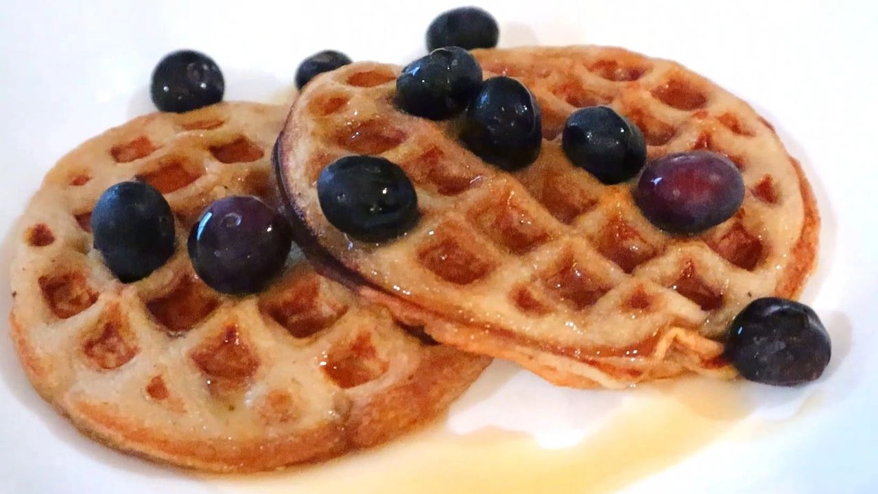 Mini Chocolate Chip Oat Waffles