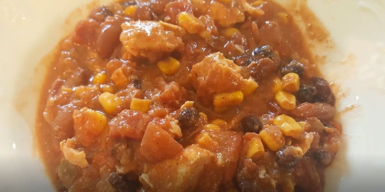 Slow Cooker Chicken Taco Chili