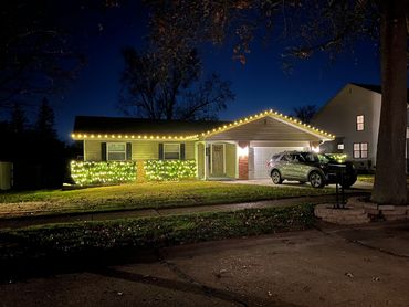 home with lights