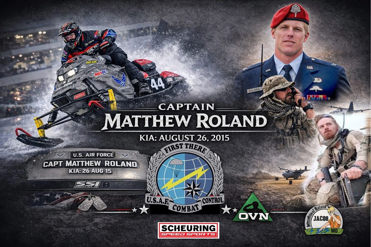 Tribute collage to Captain Matthew Roland, U.S. Air Force, killed in action August 26, 2015.