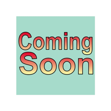 Text saying 'Coming Soon' in gradient colors on a light blue background.