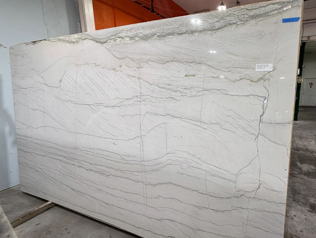 White Macubas slab