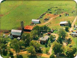 Birds-eye view of Oliver Farms