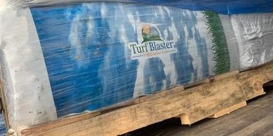 Turf Blaster® bales on a pallet 