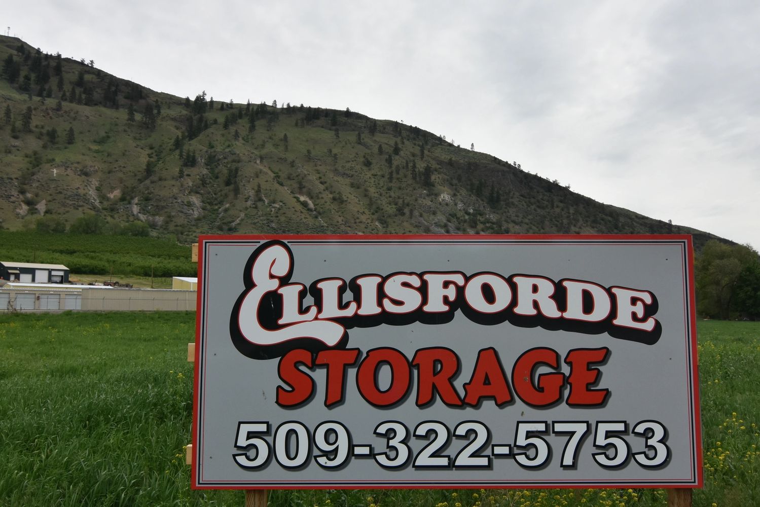 Ellisforde Storage is located outside Tonasket Wa.  The owner is on property; Manager next door.