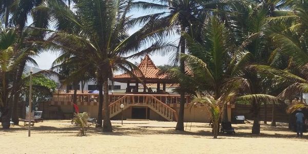 Golden Star Beach Hotel Negombo Sri Lanka. Holiday Travel Sand Sea Palm trees