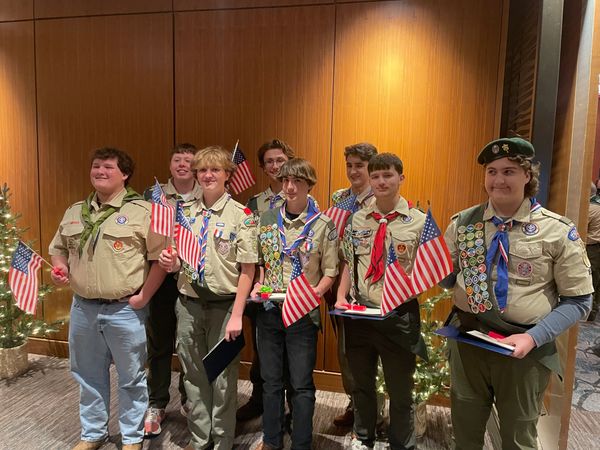 Chattanooga Lodge 91 attended the Gathering of Eagles banquet for the Cherokee Area Council.  Elks m