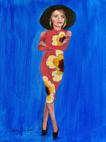 Woman posing
