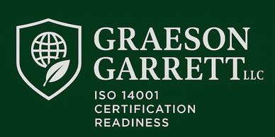 Logo for Graeson Garrett LLC with eco-friendly globe and leaf symbol.