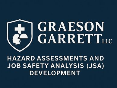 Logo of Graeson Garrett LLC offering hazard assessments and job safety analysis development.