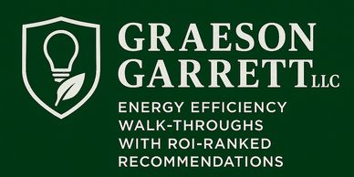 Graeson Garrett LLC logo with energy efficiency focus and ROI-ranked recommendations.