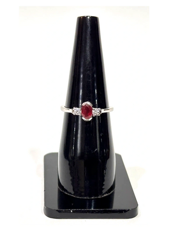 Silver Ruby Ring.