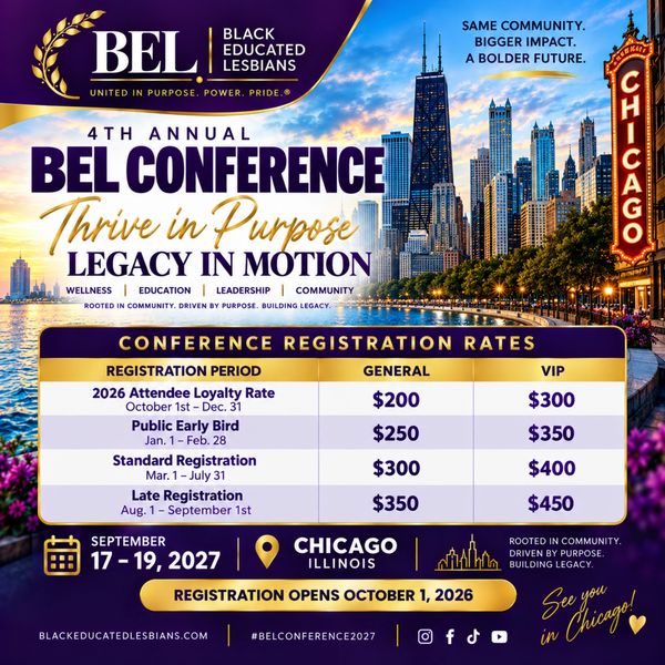 4th Annual BEL Conference in Chicago, Sept 17-19, 2027.