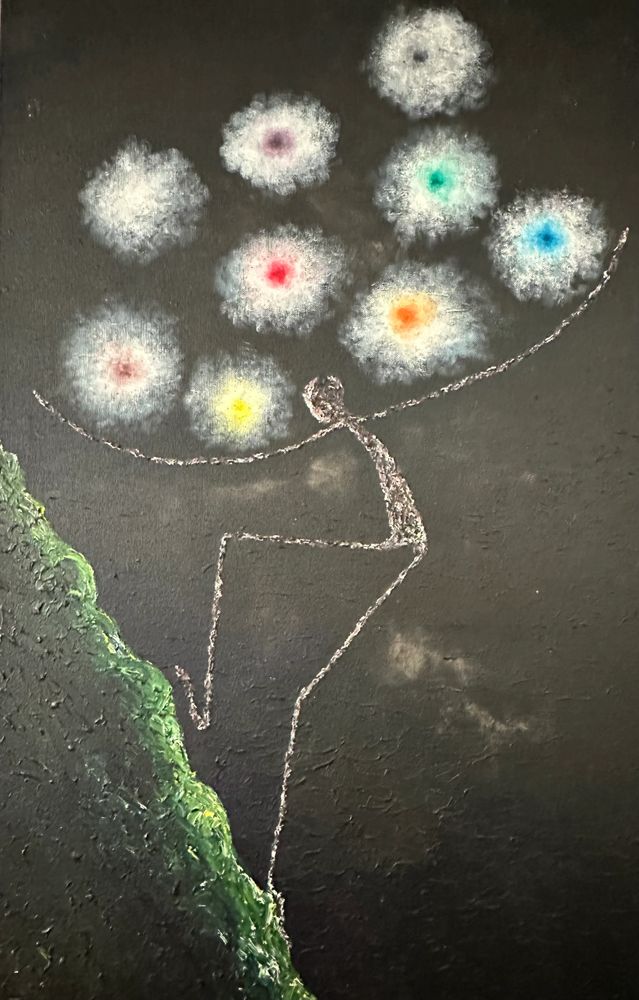 Nothing is Impossible. Painting by Brook Yeshitila, Ethiopia.