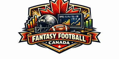 Fantasy Football Canada logo with sports graphics.