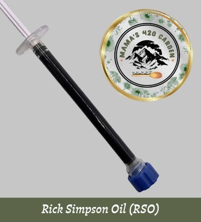 Image of 1g vial of RSO made by Mama's 420 Garden 