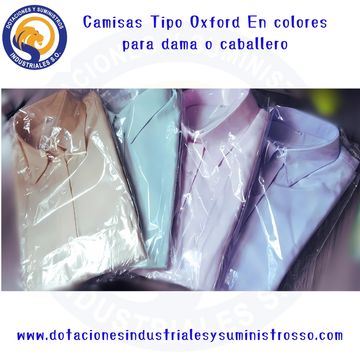 Camisa tipo oxford colores oxford rayas oxford administrativo camisas para caballero
Dotacion admini